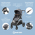 Carrinho de Bebê Travel System Anna³ Luxe Isofix 360° Grey Maxi-Cosi - comprar online