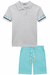 Conjunto de Camisa Polo em Suedine e Bermuda em Sarja Daryl LucBoo na internet