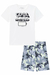 Conjunto de Pijama com Camiseta em Meia Malha e Bermuda em Malha LucBoo - comprar online