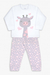 Conjunto Pijama Branco Girafinha Brilha no Escuro Dedeka na internet