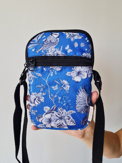 Mini Bag Toile de Jouy Azul