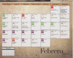 Calendario 2019 - tienda online