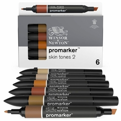 Promarker Set 2 Winsor & Newton x6 Tonos Piel