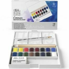 Set Deluxe Sketch Pocket Acuarelas Cotman x 16Hp