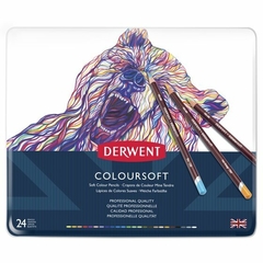 Lapices Derwent Coloursoft Lata x24 - comprar online