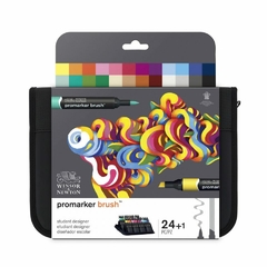 Brushmarker Set Diseño Winsor & Newton x 24 Colores