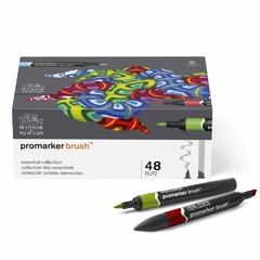 Brushmarker Set Essential Winsor & Newton x 48 Colores