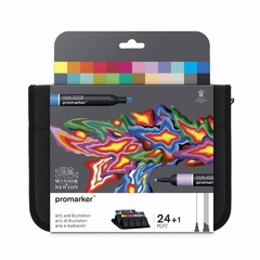 Promarker Set Arte e Ilustracion Winsor & Newton x24 Colores