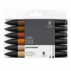 Promarker Set 2 Winsor & Newton x6 Tonos Piel - comprar online