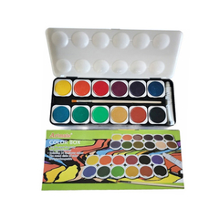 Set x24 Acuarelas Artmate + Pincel + Pomo blanco