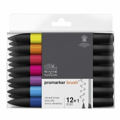 Set Brushmarker Winsor & Newton x12unid+ 1 Blender - comprar online