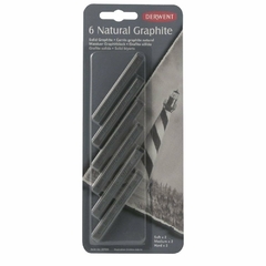 Natural Graphite Derwent Blister x6