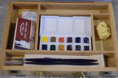 Bamboo Box Watercolor Half Pan - Valija Winsor & Newton - comprar online