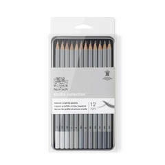 Set Lapices Grafito Winsor & Newton x12 Graduaciones