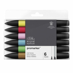 Set Promarker Winsor & Newton x 6 Tonos - comprar online