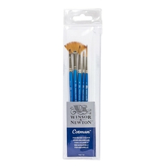 Set Cotman Acuarela Pinceles Sinteticos x5unid