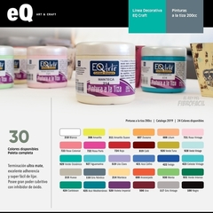 Pack 12 Chalk Paint EQ x 200ml + 3 Pinceletas Anchas - comprar online
