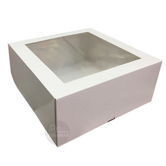 Caja c/visor blanca 24x24x10,5 cm