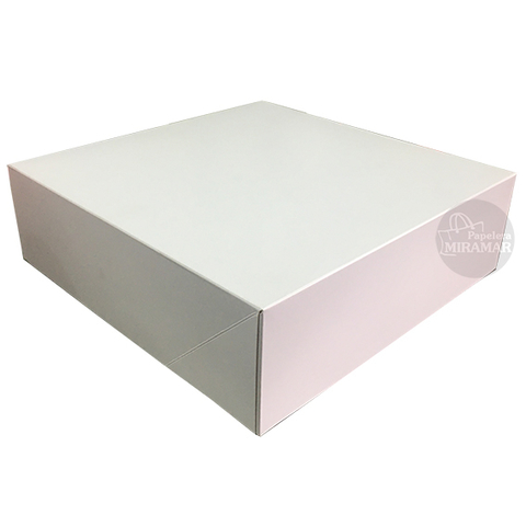 Caja blanca 28 x 28 x 8,5 cm