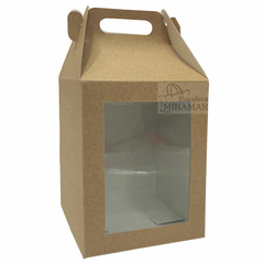 Caja cubo c/visor 9,5 x 9,5 x 12,5cm - Papelera Miramar