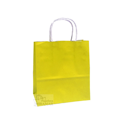 Bolsas color amarillo 18 x 19 x 07 cm