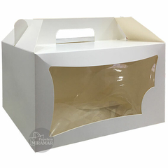 Caja Maletin c/visor blanco 25 x 14 x 13cm - comprar online