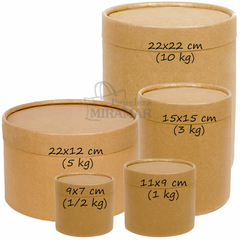 Pote carton 22*22 cm, tipo dulce de leche 10 kg en internet