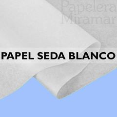 Papel de seda blanco grande 75x100 cm - Papelera Miramar