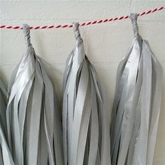 Papel de seda metalizado plata - Papelera Miramar