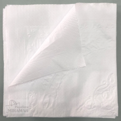 Servilleta tissue 1 pliego blanca 33x33cm - a granel en internet