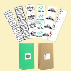 Stickers autoadhesivos p/bolsas y paquetes