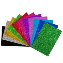 Goma Eva Glitter Metal - 40x60 cm - comprar online