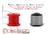207 - Kit Bucha Coxim Inferior Cambio (Refil 65mm.) em Poliuretano - 5 Anos De Garantia - Precision Suspension Parts