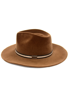 Chapéu Fedora Aveludado Pinus aba 9cm - 46971 na internet