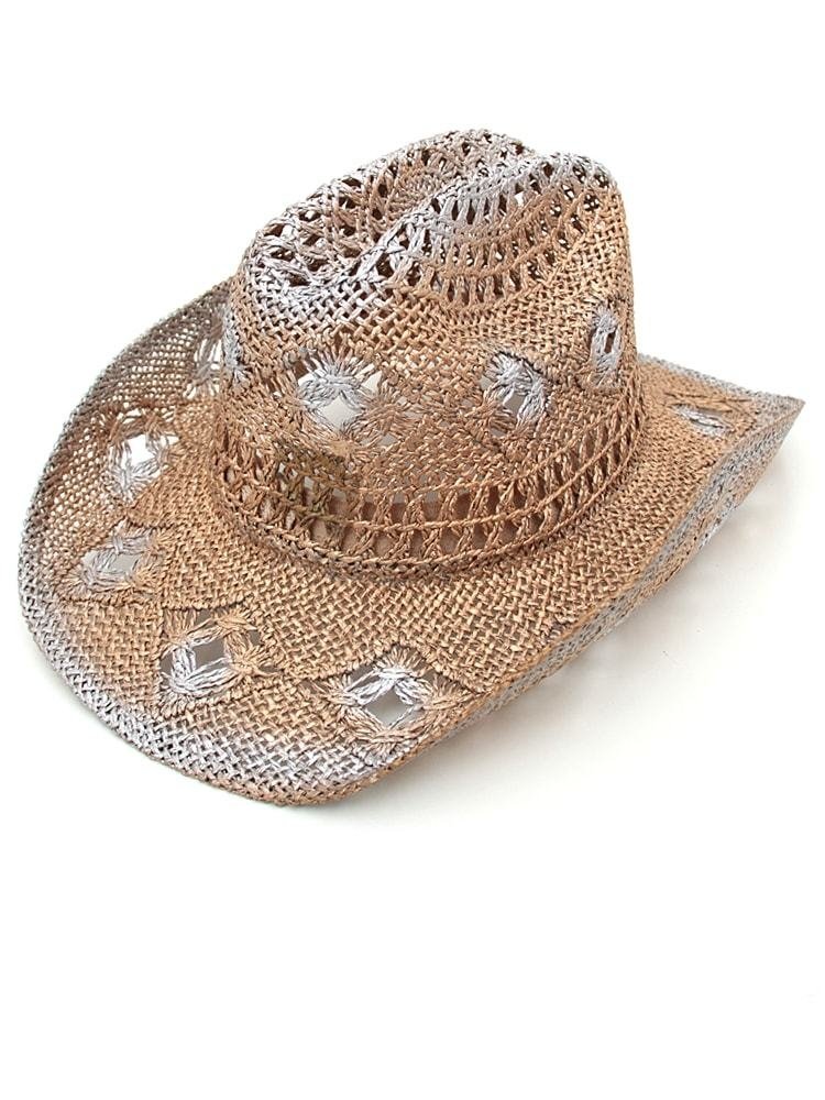 Chapéu Country feminino de palha de buriti.