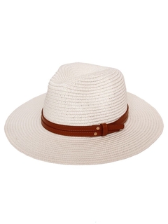 Chapéu Panamá Dobravel Fine Style Branco - 47051
