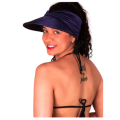 Viseira Turbante Azul Dupla Face - 46942 - comprar online