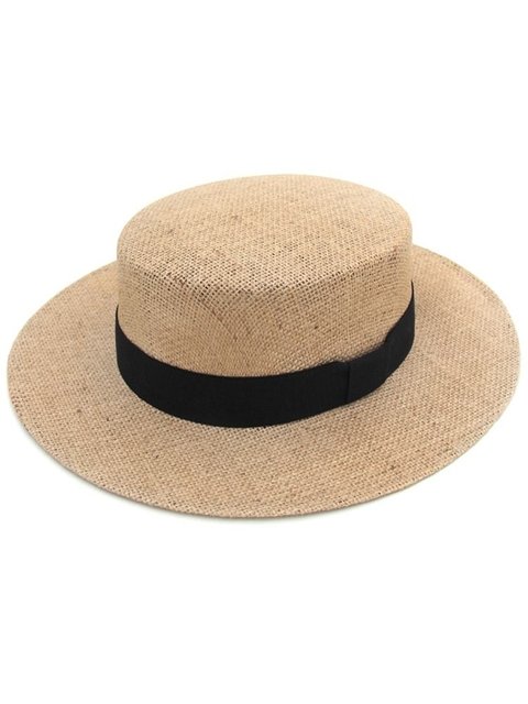 Chapeu boater de verão, um lindo chapéu de palha
