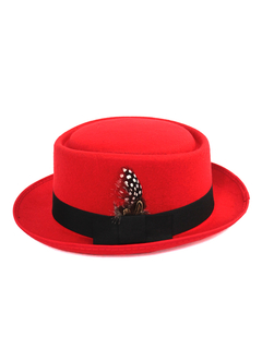 Chapéu Pork Pie Vermelho - 47011 - comprar online