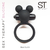 SI088 Anillo Ring 4 black/fucsia