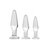 AE 599 Prisms Erotic Dosha 3 Piece Glass Anal Plug Kit - comprar online