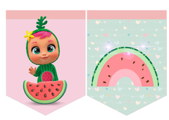 Imagen de Kit imprimible Bebés llorones Tutti Frutti, cry babies