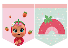Kit imprimible Bebés llorones Tutti Frutti, cry babies