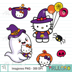 Cliparts Hello Kitty Halloween Kit Imagenes Png en internet