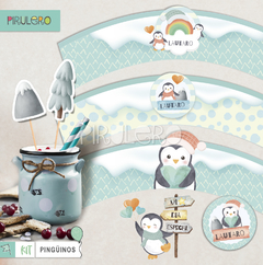 Kit imprimible Pinguinos - Winter Wonderland - comprar online