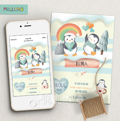 Kit imprimible Pinguinos - Winter Wonderland en internet