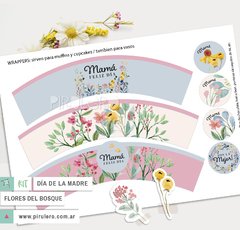 Kit imprimible Día de la madre Flores del bosque - tienda online
