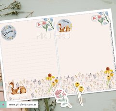 Kit imprimible Día de la madre Ciervita y flores del bosque - tienda online