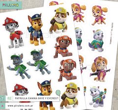 Kit imprimible Patrulla Canina Skye Everest - Paw Patrol - comprar online