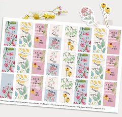 Kit imprimible Día de la madre Ciervita y flores del bosque